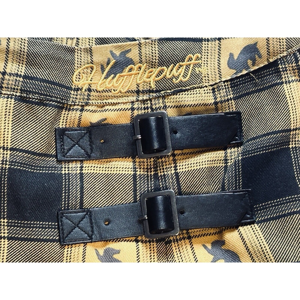 Harry Potter Pleated Plaid skirt Buckles Accents Women's Size Medium Embroidered - Picture 4 of 11